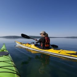calm lake paddling