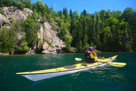 Take a weekend getaway in a sea kayak at naturally superior adventures.
