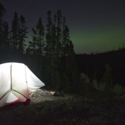 northern lights on Lake Superior