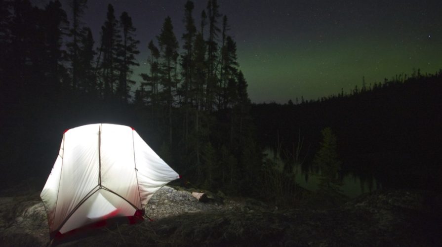 northern lights on Lake Superior