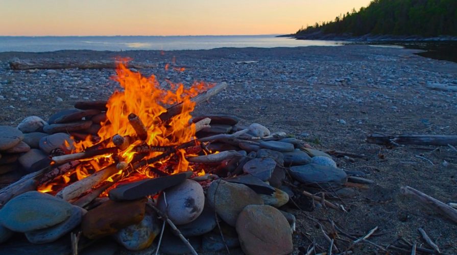 camping on lake superior