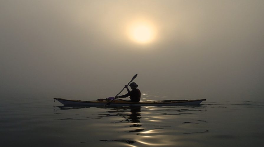 calm paddling on Lake Superior