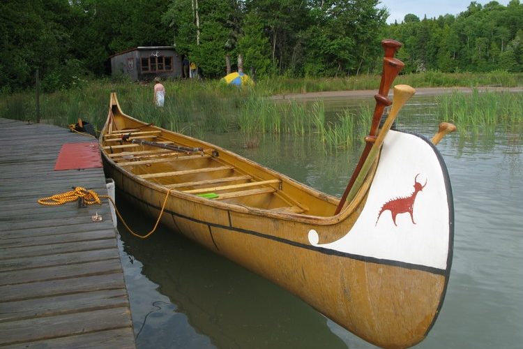 Empty Voyageur Canoe