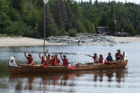 Scout programs in at Voyageur Canoe at Naturally Superior Adventures