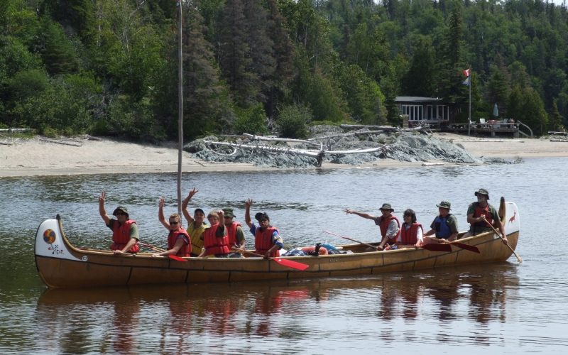 Scout programs in at Voyageur Canoe at Naturally Superior Adventures