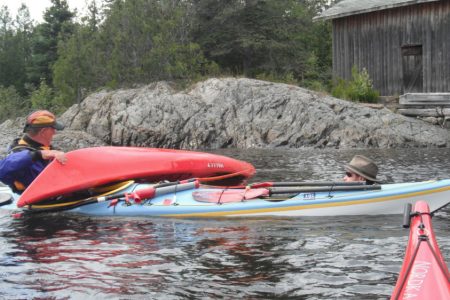 T-rescue sea kayak lesson at naturally superior adventures